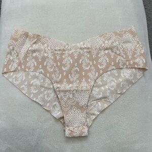 Commando seamless printed girlshort, nude tone